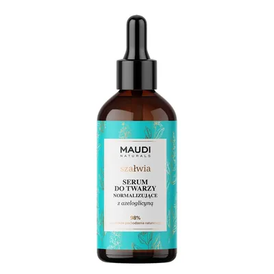 Maudi Naturals Szałwia, Serum do twarzy normalizujące z azeloglicyną