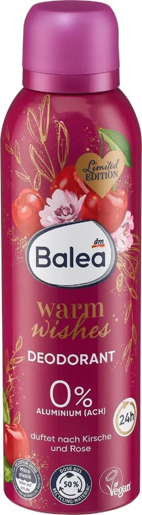 Balea Warm Wishes, Deodorant Spray (Dezodorant w sprayu)