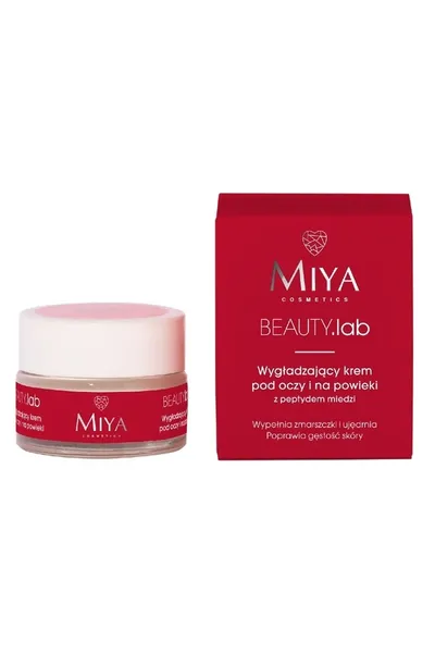 Miya Cosmetics BEAUTY.lab, Wygładzający krem pod oczy i na powieki z peptydem miedzi