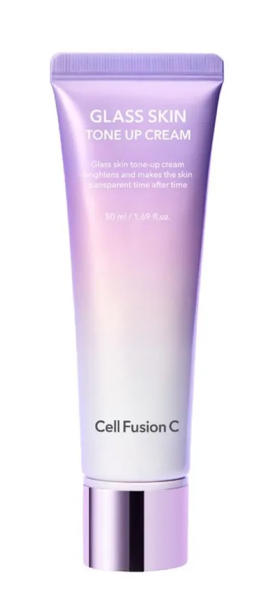 Cell Fusion C Glass Skin, Tone Up Cream (Tonujący krem wygładzający do twarzy)
