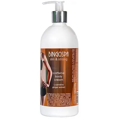 BingoSpa Slim & Strong, Caffeine Body Cream (Kofeinowy krem do ciała z l-karnityną i imbirem)