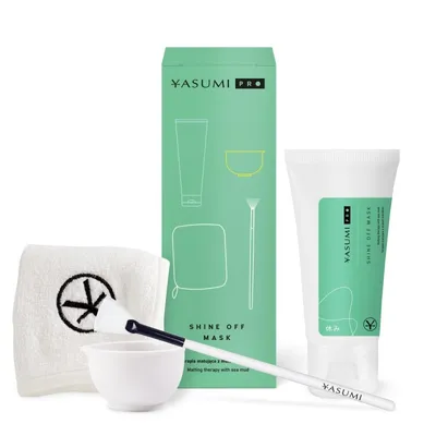 Yasumi Shine Off Mask (Terapia matująca z mułem morskim, Kremowa maseczka do twarzy)