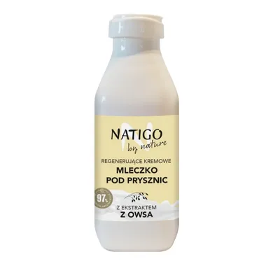 Natigo by nature Regenerujące kremowe mleczko pod prysznic z ekstraktem z owsa