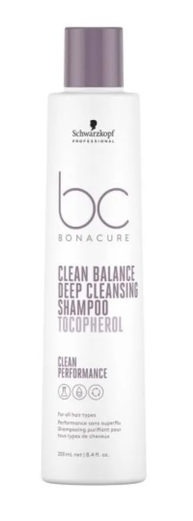Schwarzkopf Professional BC Bonacure, Clean Balance, Tocopherol, Deep Cleansing Shampoo (Głęboko oczyszczający szampon do włosów)