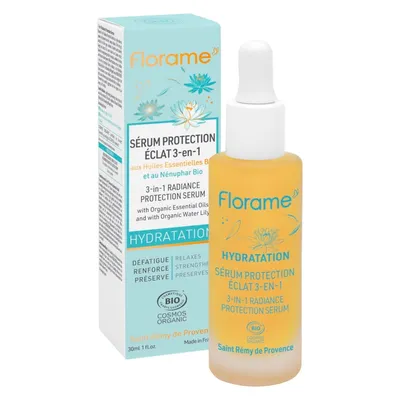 Florame Hydration, 3-in-1 Radiance Protection Serum (Ochronne serum do twarzy nadające blask 3w1)