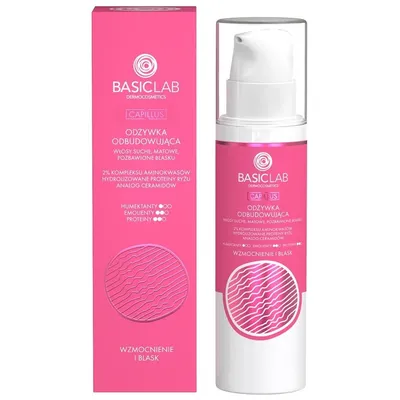 BasicLab Dermocosmetics Capillus, Wzmocnienie i blask, Odżywka odbudowująca