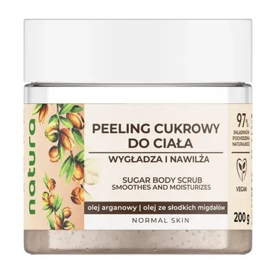 Natura Care Argan, Cukrowy peeling do ciała