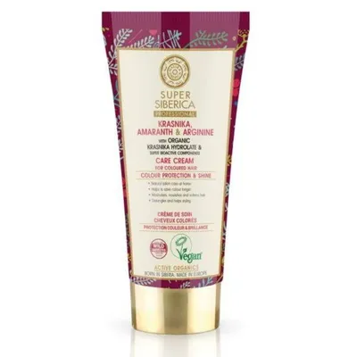 Natura Siberica Super Siberica Professional, Color Protector & Shine, Care Cream for Coloured Hair (Ochrona koloru i blask, Krem ochronny do włosów farbowanych)