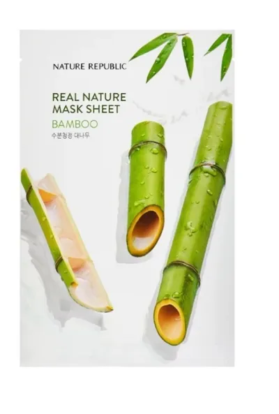 Nature Republic Bamboo, Real Nature Sheet Mask (Bambus, Maska w płachcie)