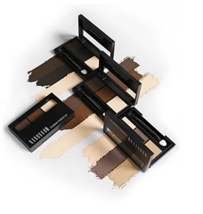 Nanobrow Eyebrow Powder Kit (Cienie do brwi z rozświetlaczem)
