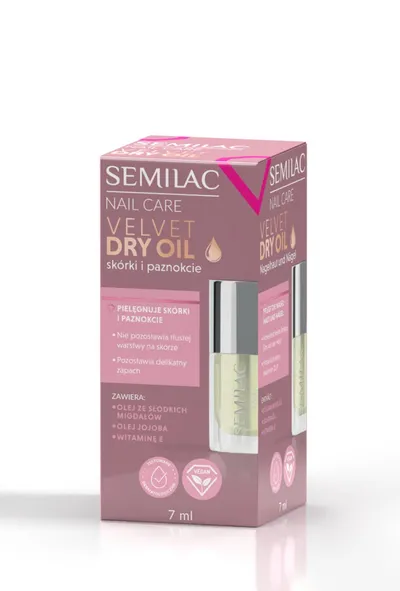 Semilac Velvet Dry Oil (Suchy olejek do paznokci i skórek)