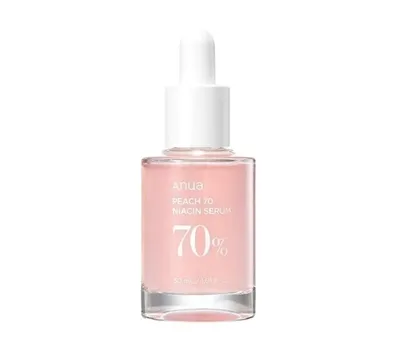 Anua Peach 70%, Niacin Serum (Rozjaśniające serum do twarzy)