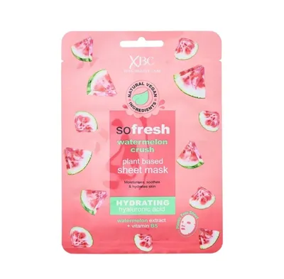 XBC So Fresh Watermelon Crush, Hydrating Face Sheet Mask (Nawilżająca maska w płachcie do twarzy)