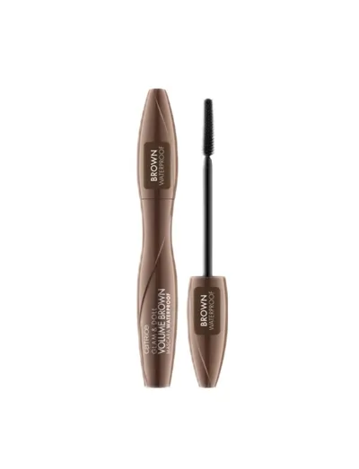 Catrice Glam & Doll, Volume Brown Waterproof Mascara (Brązowy wodoodporny tusz do rzęs)