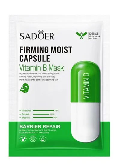 Sadoer Firming Moist Capsule, Vitamin B Mask (Maska w płachcie z witaminą B)