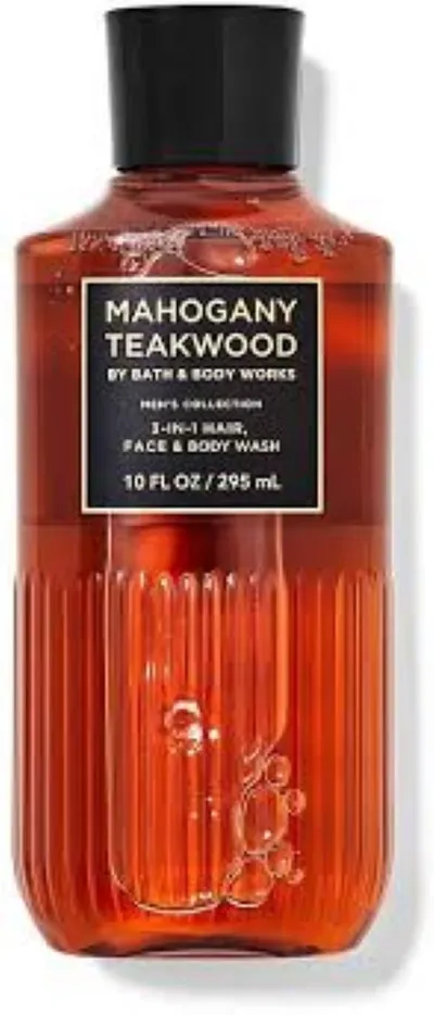 Bath & Body Works Mahogany Teakwood, Hair, Face and Body Wash 3 in 1 (Żel do mycia włosów twarzy i ciała 3w1)