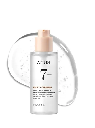 Anua Rice 7 Ceramide Hydrating Barrier Serum (Ryżowe serum rozjaśniające)