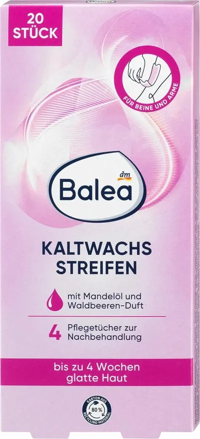 Balea Body Wax Strips (Plastry z zimnym woskiem do depilacji ciała)