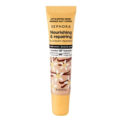 Sephora Collection, Nourishing & Repairing Lip Mask with Vanilla Extract (Odżywczo-naprawcza maseczka do ust na noc z ekstraktem z wanilii)