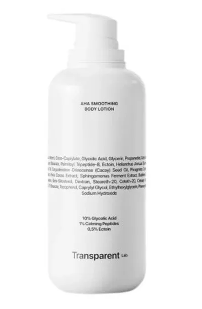 Transparent Lab AHA Smoothing Body Lotion (Złuszczająca kuracja do ciała z kwasami)