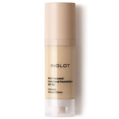 Inglot Skin Focused, Care Face Foundation SPF50 (Pielęgnacyjny podkład do twarzy SPF50)
