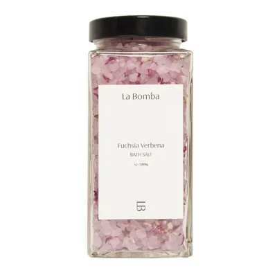 Labomba Fuchsia Verbena, Bath Salt (Fuksja i Werbena, Sól morska do kąpieli)