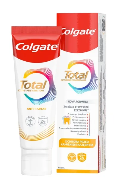 Colgate Total, Active Prevention, Anti-Tartar Toothpaste (Ochrona przed kamieniem nazębnym, Pasta do zębów)