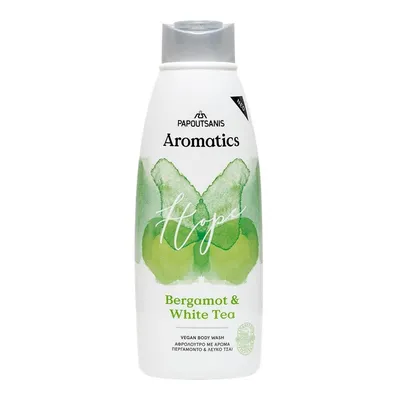 Papoutsanis Aromatics, Bergamot & White Tea,  Vegan Body Wash Hope (Bergamotka i Biała herbata, Żel pod prysznic)