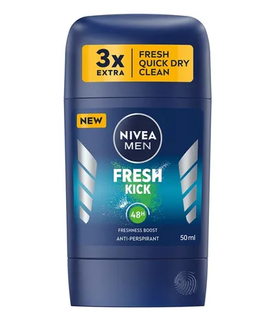 Nivea Men, Fresh Kick Anti-perspirant Stick 48H (Antyperspirant w sztyfcie)