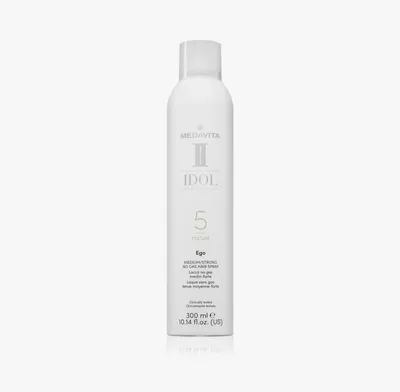 Medavita Idol Ego, Medium/Strong No Gas Hair Spray (Średnio mocno utrwalający lakier do włosów)