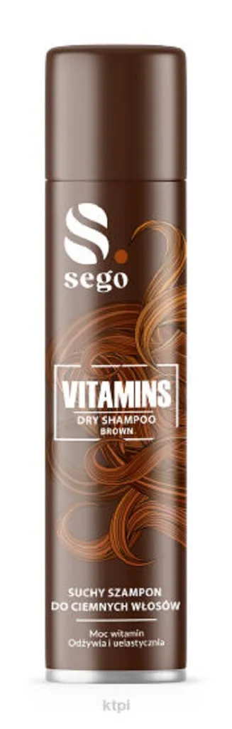 Sego Vitamins, Dry Shampoo Brown (Suchy szampon do włosów brązowych)