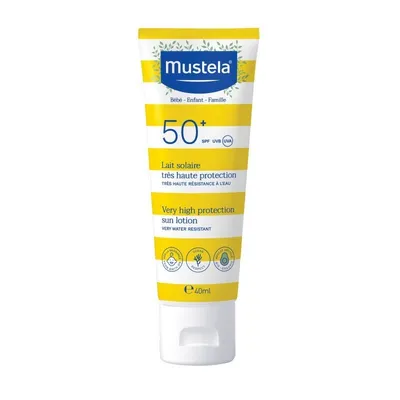 Mustela Very High Protection Sun Lotion SPF50+ (Wodoodporne mleczko ochronne SPF50+)