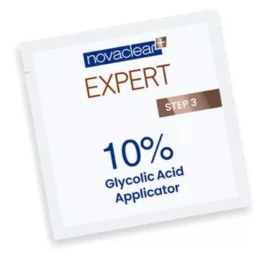Novaclear Expert, Chusteczka peelingująca z kwasem glikolowym 10%