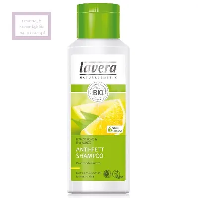 Lavera Anti-Fett Shampoo mit Zitrone & Minze (Szampon do włosów przetłuszczający się z cytryną i miętą)
