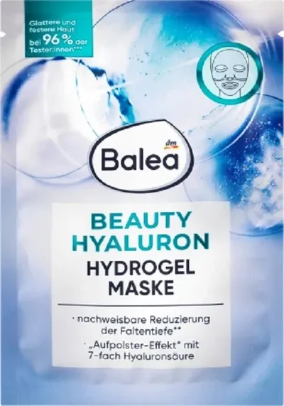 Balea Beauty Hyaluron Hydrogel Face Mask (Maska żelowa z kwasem hialuronowym)