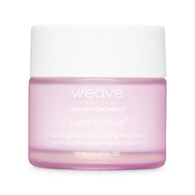 Weave Cosmetics Loyal Backup, Super Lightweight Plumping Moisturizer (Krem nawilżający do twarzy z ceramidami i kompleksem peptydów)