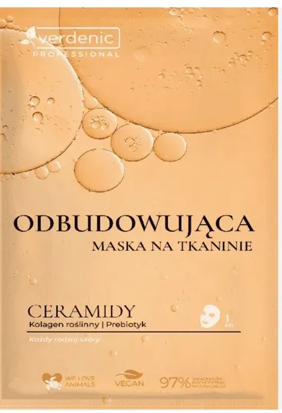Verdenic Ceramidy, Odbudowująca maska do twarzy na tkaninie