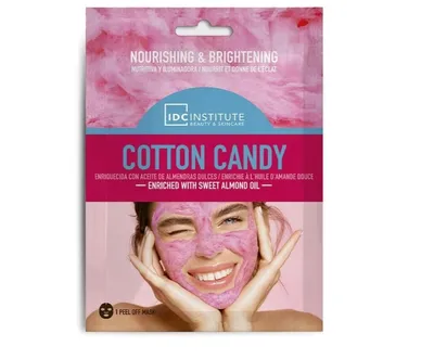 IDC Institute Cotton Candy, Face Sheet Mask (Wata cukrowa, Maseczka do twarzy w płachcie)