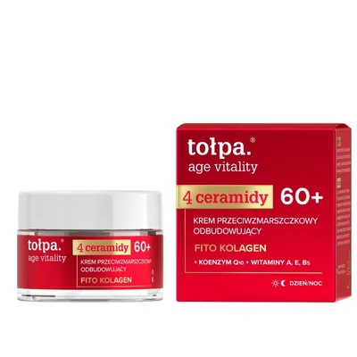 Tołpa Age Vitality, 4 Ceramidy, Krem przeciwzmarszczkowy odbudowujący 60+