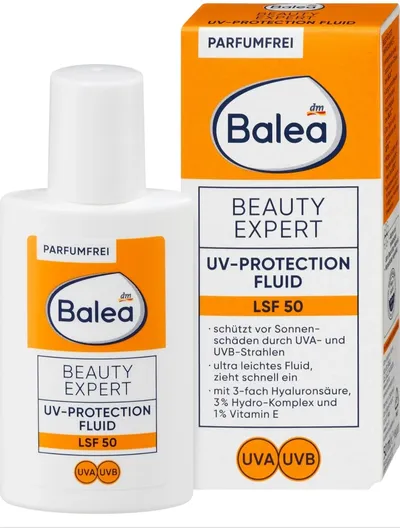 Balea Beauty Expert, UV Protection Fluid SPF50 (Fluid przeciwsłoneczny SPF50)