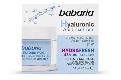Babaria Natural Cosmetics Hyaluronic Acid Face Gel (Żel- krem do twarzy z kwasem hialuronowym)