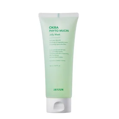 JayJun Cosmetic Okra Phyto Mucin,  Jelly Mask (Żelowa maska do twarzy o działaniu kojącym i łagodzącym)