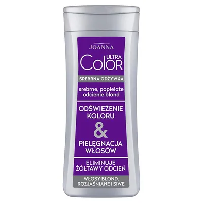 Joanna Ultra Color, Srebrna odżywka do włosów do włosów popielatych