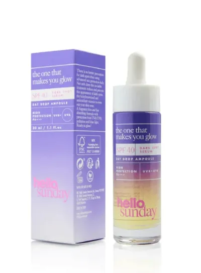 Hello Sunday The One That Makes You Glow, Dark Spot Serum SPF40 (Serum na przebarwienia posłoneczne SPF40)