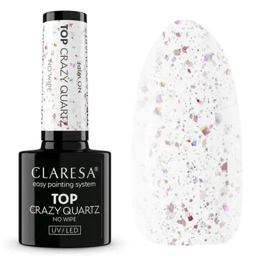 Claresa Crazy Quartz, Top No Wipe (Top do paznokci)