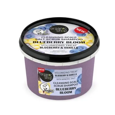 Organic Shop Blueberry & Vanilla, Cleansing Scalp Scrub Shampoo (Peelingujący szampon do włosów)