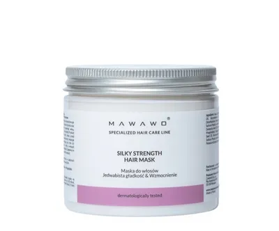 Mawawo Natural Cosmetics Specialized Hair Care, Silky Strenght Hair Mask (Jedwabista gładkość i wzmocnienie, Maska do włosów)
