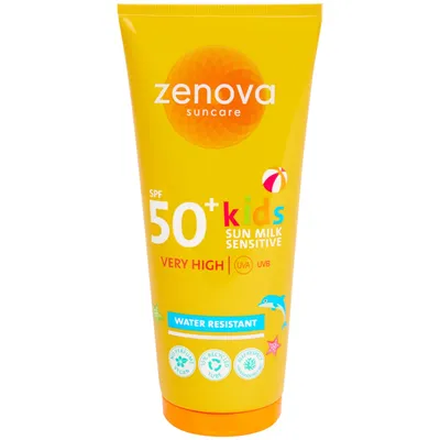 Zenova Suncare Sensitive, Sun Milk for Kids SPF50+ (Mleczko do opalania dla dzieci SPF50+)