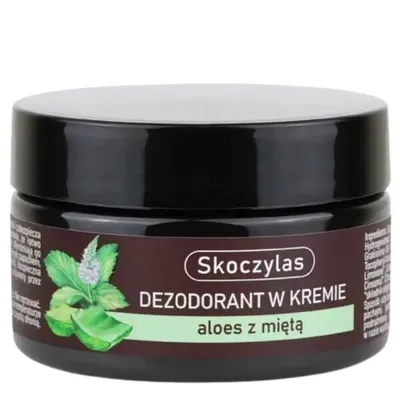 Skoczylas Aloes z miętą, Dezodorant w kremie  bez soli aluminium
