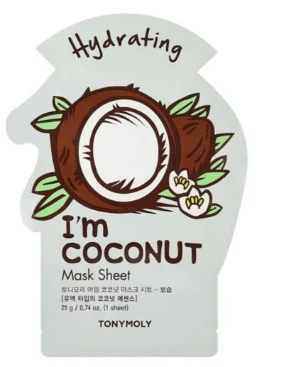 Tony Moly I,m Coconut, Hydrating Face Mask (Nawilżająca maska do twarzy w płachcie)